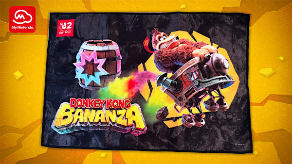 DONKEY KONG(B)ブランケット(F)タオル(G)チャーム(H)バック Donkey Kong™ Bananza Rally Towel - Nintendo Official Site